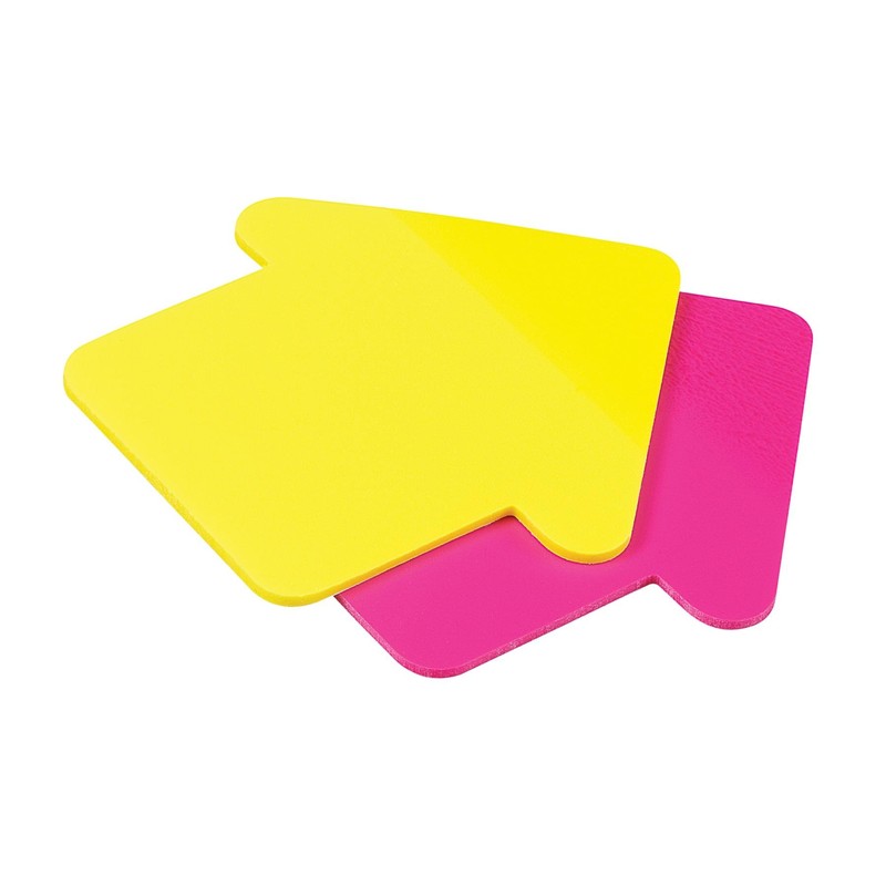 Avery Sticky Notes, See-Through, Large Arrow, 2.75 x 2.75 Inches,