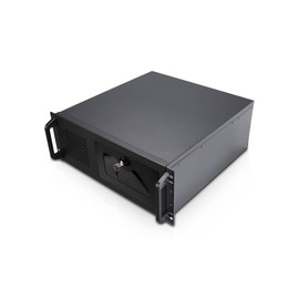 Rosewill 4U Server Chassis Rackmount Case | 7 3.5" Bays, 2 5.25" Devices| ATX, CEB Compatible | 1 120mm PWM Fan, 2 80mm PWM Fans | 2X USB 3.0 | Front Panel Lock and Key | Silver/Black - RSV-R4100U