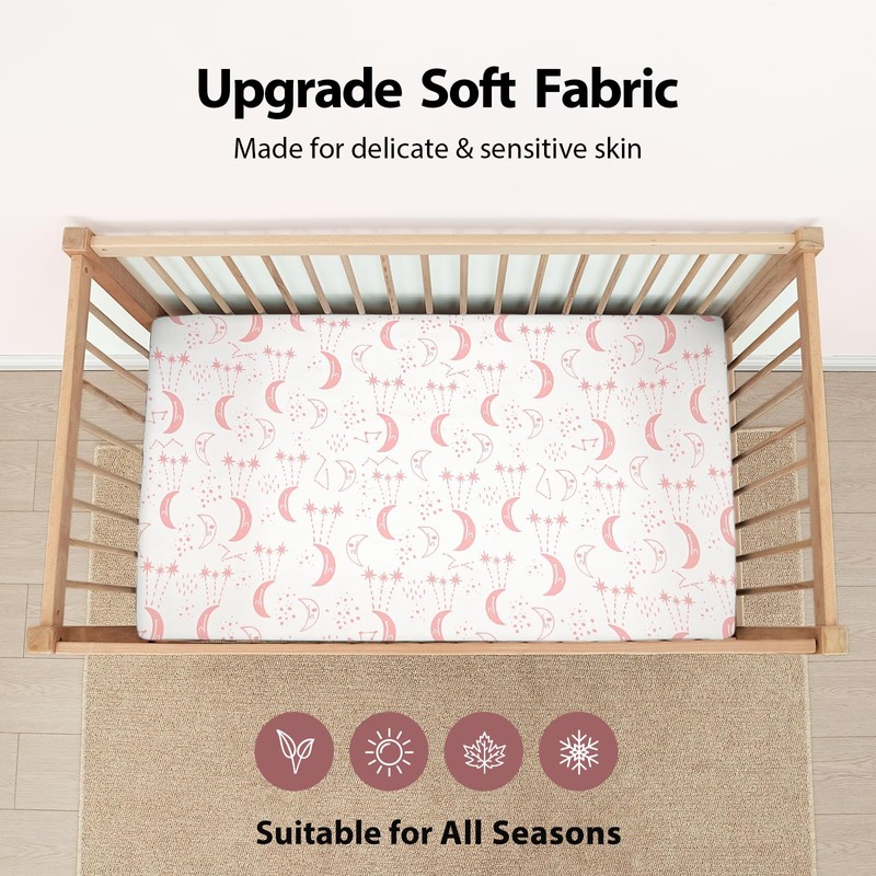 Unnivoll Cot Sheets 120 x 60 cm Fitted Super Soft