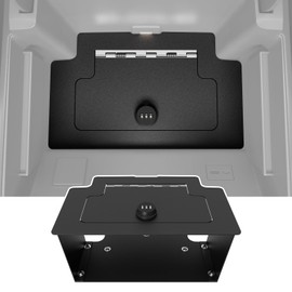 SZYANG Center Console Safe Organizer Compatible with 2023-2025 Chevy Silverado GMC Sierra 1500 Redesigned 2022 Model Lock Box Console Safe Vault Replacement for 2022-2025 Chevy Silverado Accessories