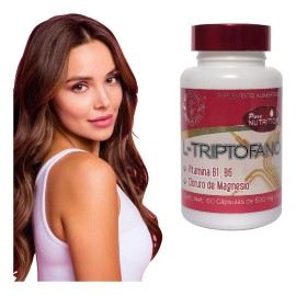 L-triptofano 60 Cáps De 500 Mg Keep Natural Sabor Sin Sabor