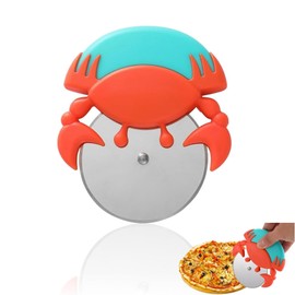 KASESSS 2 Pieces Pizza Cutter Wheel Premium, Crab Pizza Slicer Novelty, Pizza Wheel Easy to Cut, Pizza Cutters Handle Large & Small Pizza, Pizza Wheel Cutter for Kitchen Gadget Accessories