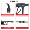 Simpson Cleaning 40224 Morflex Series 3300 PSI Pressure Washer Hose,