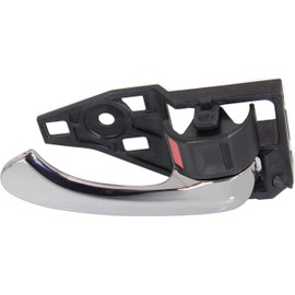 Front Interior Door Handle Compatible with Toyota Camry 2007-2011 RH Chrome lever and Black Knob Japan/USA Built (=REAR)