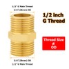 Hooshing Brass Check Valve 1/2" Male to 1/2" Male Thread