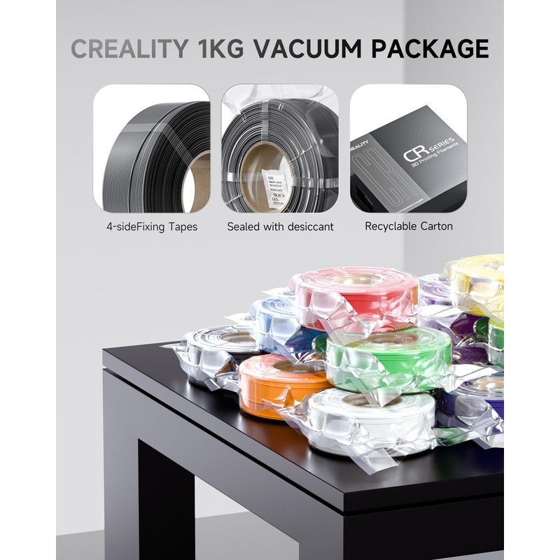 Creality PETG Filament Refill 1.75mm 3D Printer Filament, 1kg (2.2lb)