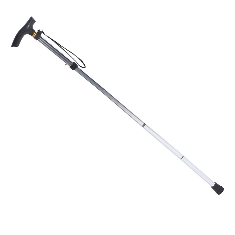 Telescopic Walking Stick Thicken Lightweight Aluminium Alloy Foldable Adjustable Hiking