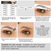 Eyebrow Tattoo 88 Pairs! Newly Improved 4D Tattoo Eyebrow,Popular Black