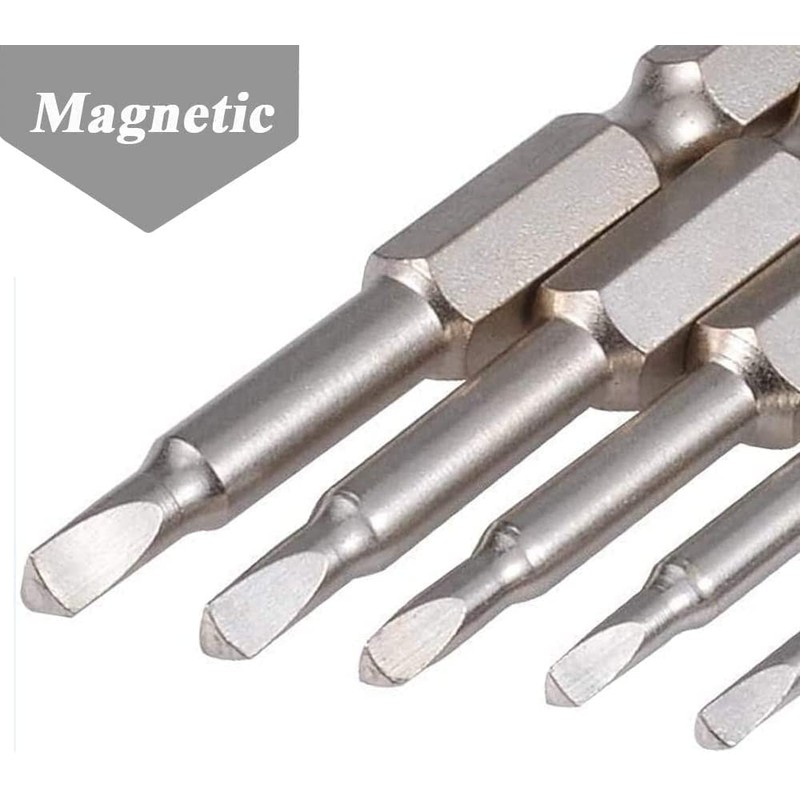 Uacen 6 Piece Magnetic Triangle Screwdriver Bit Set, S2 Steel