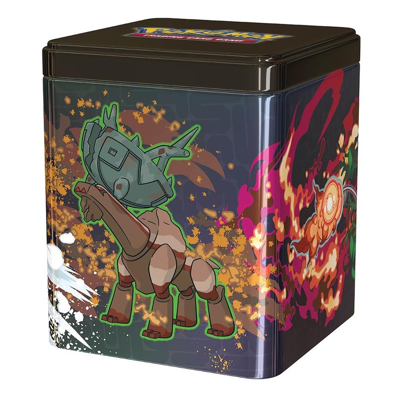 Pokemon TCG: Stacking Tin (Q1 2025) - 3 Packs, Stickers