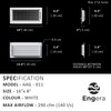 Engera Adjustable Double Deflection HVAC Air Register-Supply Air Diffuser Air