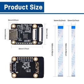 GeeekPi HDMI-to-CSI2 Adapter Board for Raspberry Pi 4B/3B+/3B/Pi Zero/W/2W, HDMI to CSI Camera Port Adapter for The Raspberry Pi 4/3