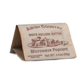 Amish Country Popcorn | Old Fashioned Microwave Popcorn | Medium White 3 Pack Butter | Non-GMO, Gluten Free, Microwaveable and Kosher (3 Bags)