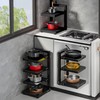 Romorgniz 1pc 4 Tier Pans Organizer Rack, Adjustable Pot Racks