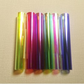 M00413 MOREZMORE Angelina Fantasy Film 6 Color Sampler Pack Fusible Heat Bondable Film for Making Wings