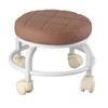 Rolling Ottoman High Density Memory Foam Waterproof Quiet Wheels Double