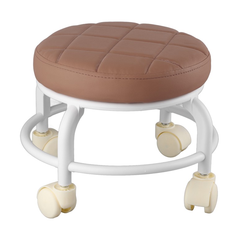 Rolling Ottoman High Density Memory Foam Waterproof Quiet Wheels Double