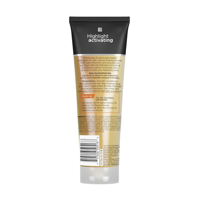 John Frieda Sheer Blonde Highlight Activating Conditioner, Brightening Conditioner for
