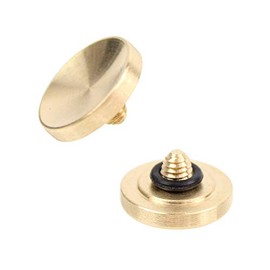 Foto&Tech Soft Shutter Release Button Compatible with Fuji X-T20 X-T10 X-T3 X-T2 X-PRO2 X-PRO1 X100F X100T X100S X30 X-E2S Sony RX1RII RX10 IV III II Lecia M10 M9 Nikon Df F3 (2 Pieces, Gold)