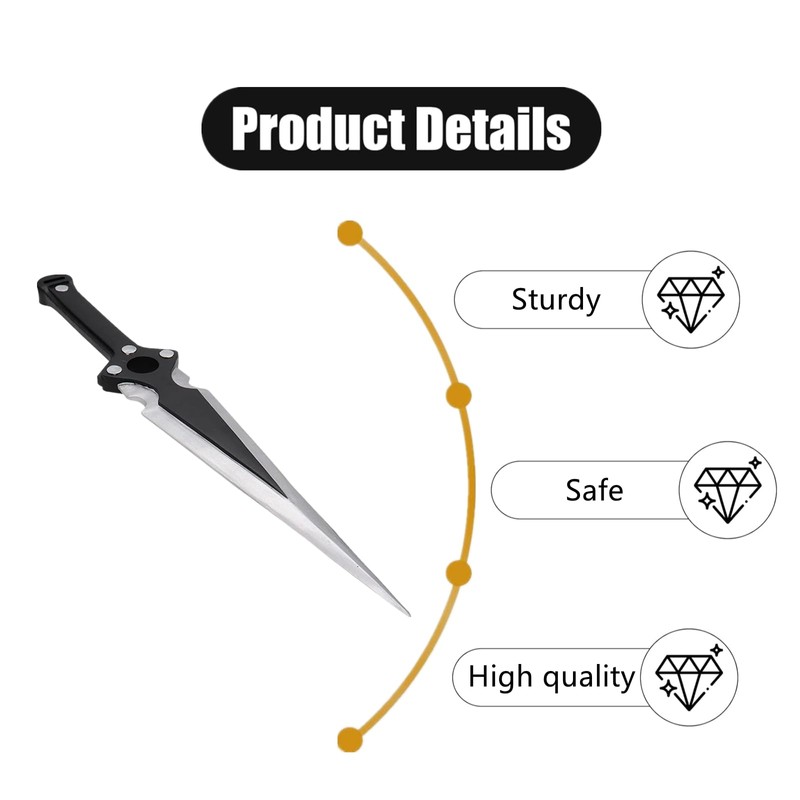 XMHBG 1 PCS 14" Foam Throwing Knife Dagger, Professional Foam