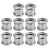 X AUTOHAUX 10pcs Silver Tone 8.5mm Chainring Nuts Road Bicycle