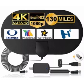 Lostrain Antena De Tv Digital Para Interiores Antena Hdtv 4k 1080p