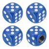 PATIKIL 4 Pcs Die Tire Valve Caps Universal Plastic Tire