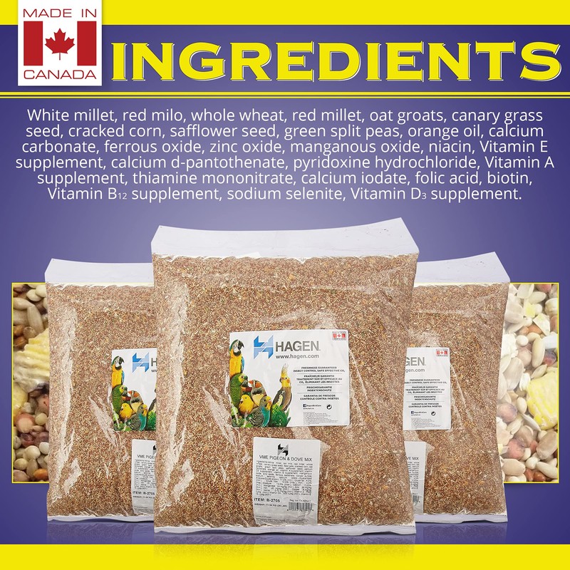 Hagen Pigeon & Dove Seed, Nutritionally Complete Bird Food 25