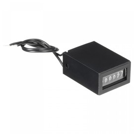 uxcell Electromagnetic Counter 6 Digit 0-999999 Counting Range Electronic Pulse Counter Digital Counter Totalizer Electromagnetic Pulse Counter DC7-24V