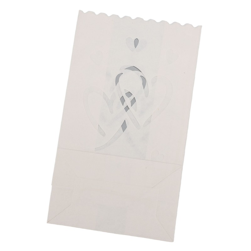 20pcs Tea Light Candle Bag Flame Retardant Reusable Heart Shape