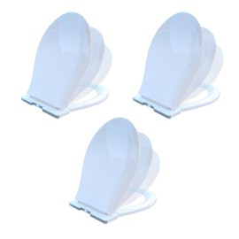 Renovators Supply Manufacturing Toddler Potty Training Seat 12.25 in. x 10.25 in. Round White Plastic Toilet Seat for Children Pack of 3
