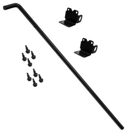 Vinyl Fence Drop Rod - Black Cane Bolt for Securing Double Gates - Powder Coated Hardware
