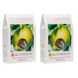 Butterfields Candy - Gourmet, Old-Fashioned KEY LIME Buds Hard Candy, 7 Oz (2-Pack) | Gluten Free | Made with 100% Real, Pure Cane Sugar | Handcrafted in the USA (Key Lime)