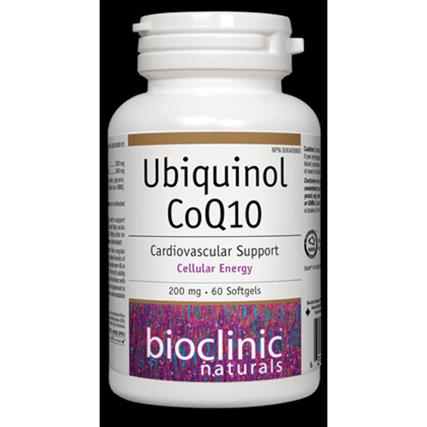 Bioclinic Naturals Ubiquinol CoQ10 -200 mg 60 Softgels