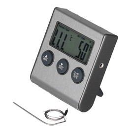 Magnet Design Barbecue Thermometer Food Meat Temperature Meter with Alarm Function for Kitchen