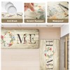 KIMODE Anti Fatigue Kitchen Mats for Floor 2 Piece,Farmhouse Floral