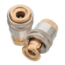 BUGUUYO 2pcs Brass Tire Air Chuck Adapter Quick Release Locking Nozzle for Tire Inflator Heavy Duty Clip for Cars Motorcycles and Bicycles Airtight Seal for Reliable Inflation