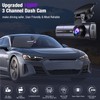 3 Channel 4K Dash Cam with 5GHz WiFi & APP