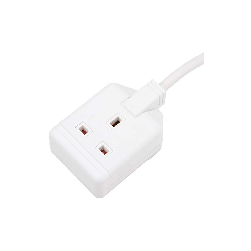 1 Gang White 13 Amp Professional Trailing Socket Extension Lead
