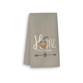 XYDEG Home Sweet Home Kitchen Towels,Housewarming Gifts for New Home,Rustic Farmhouse Style Hand Tea Towels,Farm House Decorations for Home Kitchen,Waffle Weave Microfiber Towel,16×24 Inches