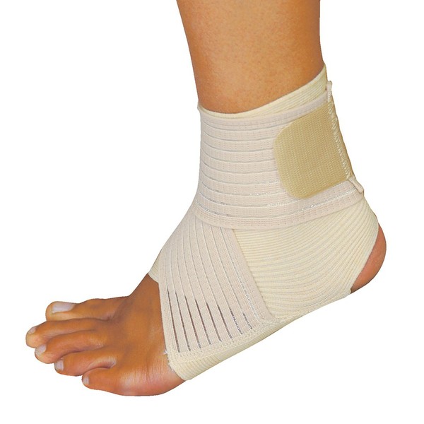 MANIFATTURA BERNINA Saniform 2036 Elastic Adjustable Ankle Brace, beige