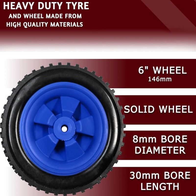 6 inch 146mm Wheel for Trolley Cart Fishing Trolley or