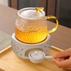 Teapot Warmer Ceramic with Tea Light Holder, Coffee Warmer, Teapot