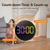 JALL 10" Large Digital Wall Clock with Seconds, Alarm Countdown