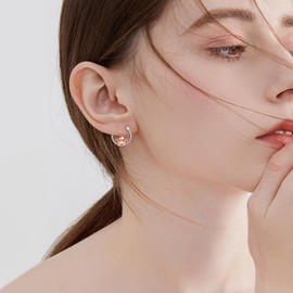 Octopus Hoop Earrings 925 Sterling Silver Octopus Earrings Jewelry Gifts for Women Girls (octopus)