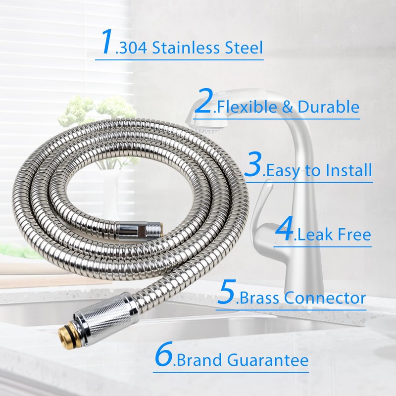 46092000 46174000 Kitchen Faucet Hose Replacement Parts, Pull-Out Spray Replacement