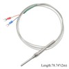 BGTXINGI 2pcs PT100 2-Wire Thermocouple Stainless Steel Temperature Sensor Probe