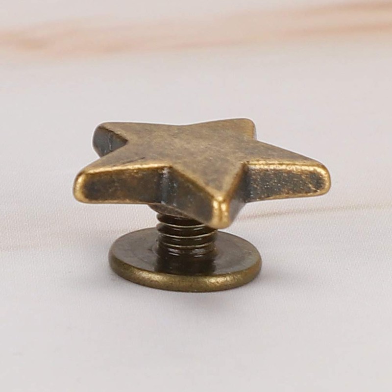 50 Sets of Star Rivets Star Shaped Rivets with Spikes