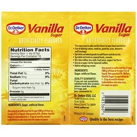 Dr. Oetker Vanilla Sugar, .32-Ounce (Pack of 6)