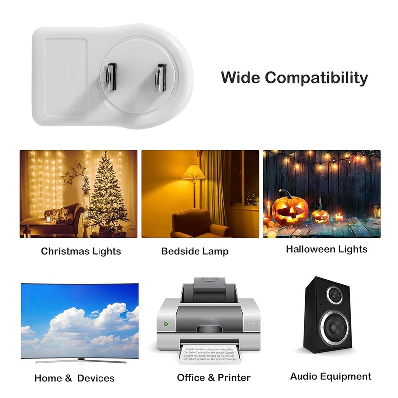Cablecc NEMA 1-15P USA Outlet Saver Power Extension Adapter 2-Prong